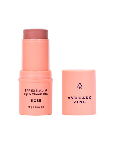 AVOCADO ZINC - SPF 50 NATURAL LIP & CHEEK TINT ROSE - STUDIO JO STORE